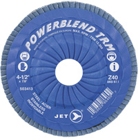Disque &agrave; feuillets PowerBlend ajustable, 5" x 7/8", Type 29, Grain Z40, Alumine de zirconium Solutions industrielles ALPHA