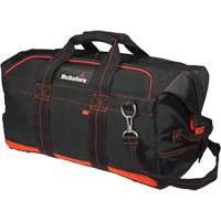 Sac professionnel de 24" pour &eacute;quipement d'entrepreneur, Polyester balistique, Noir/Rouge Solutions industrielles ALPHA