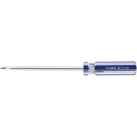 Tournevis &agrave; fente bleu transparent avec bandes, Tige de 5/16", Ronde, Prise en Plastique Solutions industrielles ALPHA
