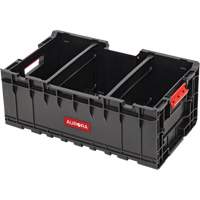 Arx Tool Crate with Dividers, 22-7/10" x 14-1/10" x 9-3/10", Black Solutions industrielles ALPHA