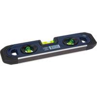 Torpedo Level, 9" L, 3 Vials, Magnetic Solutions industrielles ALPHA