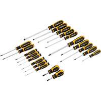 Phillips&reg;, Slotted, Torx&reg; Dual Material Screwdriver Set, 20 Pcs. Solutions industrielles ALPHA
