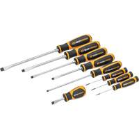 Slotted Dual Material Screwdriver Set in Foam Storage Tray, 9 Pcs. Solutions industrielles ALPHA
