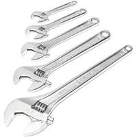 Chrome Wrench Set, Adjustable, 5 Pieces, Imperial and Metric Solutions industrielles ALPHA