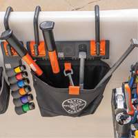 Bucket Work CentreS-Hook Hardware Pouch Module, Nylon, 1 Pockets, Black/Orange Solutions industrielles ALPHA