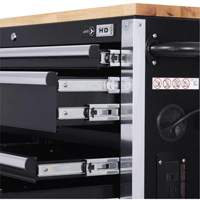 HDRC5212 Armoire mobile de s&eacute;rie HD, 12 tiroirs, 51-1/4" la x 21" p x 40-3/10" h, Noir Solutions industrielles ALPHA