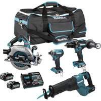 Ensemble 4 outils &agrave; moteur sans balai XGT, 40 V Solutions industrielles ALPHA