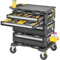 Poste de travail modulaire 5-en-1 TOUGHSYSTEM 2.0 DXL, 34" x 25-4/5" x 39", Noir/Jaune Solutions industrielles ALPHA