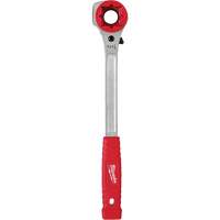 Cl&eacute; &agrave; cliquet &agrave; levier &eacute;lev&eacute;e pour monteur de ligne avec face de frappe frais&eacute;e, Prise de 3/4"/1"/1-1/8", Poign&eacute;e Ergonomique Solutions industrielles ALPHA