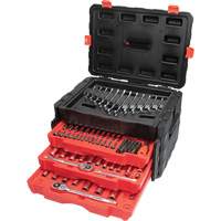 1/4", 3/8" & 1/2" Mechanics Hand Tool Set with 3-Drawer Storage Case Solutions industrielles ALPHA