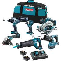 Ensemble 6 outils &agrave; moteur sans balai LXT, 18 V Solutions industrielles ALPHA