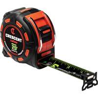 Ruban &agrave; mesurer magn&eacute;tique Shockforce NITE EYE, 1-1/4" x 25', Marques de goujon SAE Solutions industrielles ALPHA