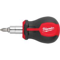 Tournevis court &agrave; embouts interchangeables 6-en-1, 3" lo, Prise Coussin&eacute;e Solutions industrielles ALPHA