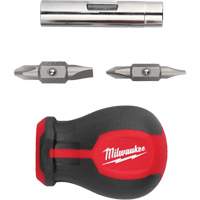 Tournevis court &agrave; embouts interchangeables 6-en-1, 3" lo, Prise Coussin&eacute;e Solutions industrielles ALPHA