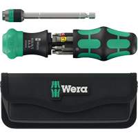 Tournevis &agrave; cliquet Kraftform Kompakt 26 RA-R avec pochette, Prise Plastique Solutions industrielles ALPHA