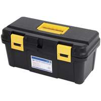 Coffre &agrave; outils portatif en plastique JPTB-16, 16" la x 8" p x 7-1/2" h, Noir Solutions industrielles ALPHA