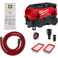 M18 FUEL 9 Gallon Dual Battery Dust Extractor with PACKOUT Compatibility and VACLINK Kit, 27-3/4" x 19" Solutions industrielles ALPHA