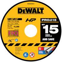 Meule &agrave; tronçonner polyvalente, 4" x 0,45", Arbre de 5/8", Type 1, Oxyde d'aluminium Solutions industrielles ALPHA