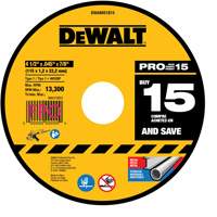 Meule &agrave; tronçonner pour meuleuse angulaire, 4-1/2" x 0,045", Arbre de 7/8", Type 1, Oxyde d'aluminium Solutions industrielles ALPHA