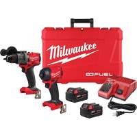 Ensemble &agrave; deux outils perceuse-visseuse &agrave; percussion &agrave; prise 1/2" M18 FUEL et visseuse hydraulique &agrave; prise hexagonale &agrave; prise 1/4" SURGE, Lithium-ion, 18 V Solutions industrielles ALPHA