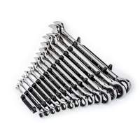 Jeu de cl&eacute;s SAE &agrave; 12 pans et 90 dents, Combinaison &agrave; cliquet, 14 morceaux, Imp&eacute;rial Solutions industrielles ALPHA