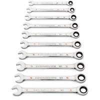 Jeu de cl&eacute;s &agrave; 12 pans et 90 dents, Combinaison &agrave; cliquet, 12 morceaux, M&eacute;trique Solutions industrielles ALPHA