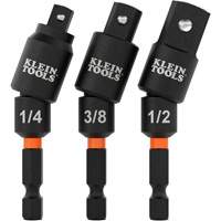 Swivel Impact Driver Socket Adapter Set, 1/4" Drive Size, Ball, 2-17/20" L Solutions industrielles ALPHA