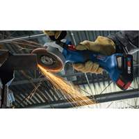 Rectifieuse angulaire sans balais avec interrupteur coulissant, Roue de 4-1/2", 18 V Solutions industrielles ALPHA