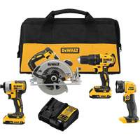 Ensemble quatre outils sans fil et sans balai MAX* (2.0Ah), 20 V Solutions industrielles ALPHA