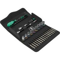 Jeu de cl&eacute; &agrave; cliquet SA 14 Zyklop Comfort avec levier dinversion, 28 Mcx, Prise de 1/4" Solutions industrielles ALPHA