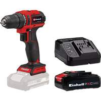 Cordless Drill/Driver with 2.5Ah PXC Battery & Charger Starter Kit, Lithium-Ion, 18 V, 3/8" Chuck, 354 in-lbs Torque Solutions industrielles ALPHA
