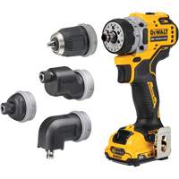 Ensemble perceuse/visseuse sans fil et sans balai XTREME 5-en-1, Lithium-ion, 12 V, Mandrin 3/8" Solutions industrielles ALPHA