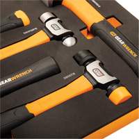 Mixed Hammer Set in Foam Storage Tray, 5 Pieces Solutions industrielles ALPHA