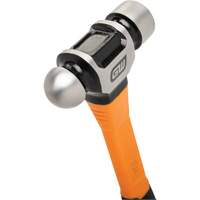 Ball Pein Hammer, 24 oz. Head Weight, Plain/Polished Face, Fibreglass Handle Solutions industrielles ALPHA