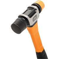 Soft Face Hammer, 16 oz. Head Weight, Plain Face, Solid Steel Handle, 12-1/4" L Solutions industrielles ALPHA