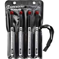 Jeu de 4 limes de restauration de filets?, Carr&eacute;e, 9" Solutions industrielles ALPHA