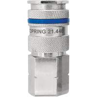 QUIKSILVER Industrial Quick Coupler, Nickel Plated Brass, 1/4", Female NPT, 435 PSI Solutions industrielles ALPHA