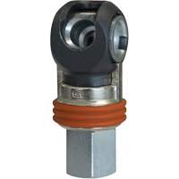 TOPQUIK SC Industrial Swing Quick Coupler, Nickel-Plated Steel, 3/8", Female NPT, 360 PSI Solutions industrielles ALPHA