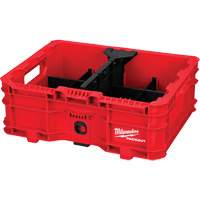 Bac &agrave; profil bas PACKOUT, 15" x 18-5/8" x 6-5/8", Noir/Rouge Solutions industrielles ALPHA