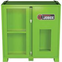 Armoire de rangement d'&eacute;PI sur place, Acier, Vert lime haute visibilit&eacute; Solutions industrielles ALPHA