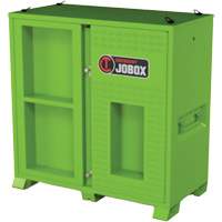 Armoire ventil&eacute;e pour le rangement d'&eacute;PI sur place, Acier, Vert lime haute visibilit&eacute; Solutions industrielles ALPHA