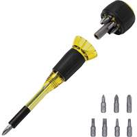 Tournevis 8-en-1 Tru-Grip avec raccourci, 6-57/100" lo, Prise Plastique Solutions industrielles ALPHA