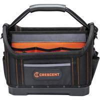 14" Tradesman Open Top Tool Bag, 1680 Denier/Polyester, 25 Pockets, Black/Grey/Orange Solutions industrielles ALPHA