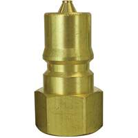 Hydraulic Quick Coupler Plug, 1/8" Dia., Brass Solutions industrielles ALPHA