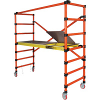 Mobile Work Scaffolding - Speedy Mobile Scaffolding, Fibreglass Frame, 79-1/2" D x 78" H Solutions industrielles ALPHA