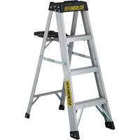 3400 Series Industrial Extra Heavy-Duty Step Ladder, 4', Aluminum, 300 lbs. Capacity, Type 1A Solutions industrielles ALPHA