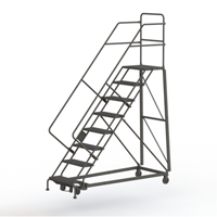 Heavy Duty Safety Slope Ladder, 8 Steps, Perforated, 50° Incline, 80" High Solutions industrielles ALPHA