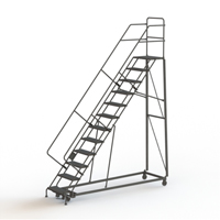 &eacute;chelles robustes en angle de s&eacute;curit&eacute;, 12 marches, Stri&eacute;, Inclinaison 50°, Hauteur 120" Solutions industrielles ALPHA