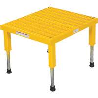 Plate-forme ajustable Step-Mate, 1 marche(s), 23-1/2" la x 19-9/16" lo x 16-1/2" h, Capacit&eacute; 500 lb Solutions industrielles ALPHA
