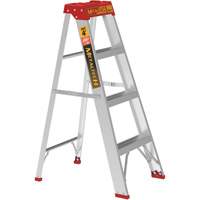 Step Ladder, 4', Aluminum, 200 lbs. Capacity, Type 3 Solutions industrielles ALPHA